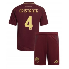 AS Roma Bryan Cristante #4 Hemmakläder Barn 2024-25 Kortärmad (+ Korta byxor)